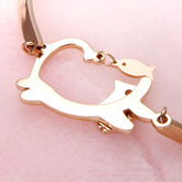 Kitten Eats Fish Bangle
